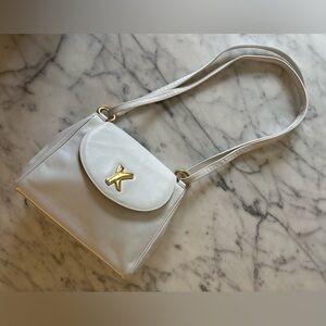 Paloma Picasso Vintage White Leather Medium Handbag